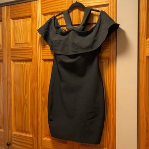 Black Off Shoulder Cocktail Dress L